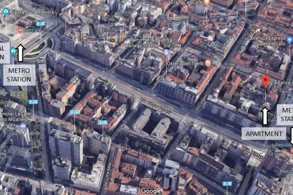 Suite Mm3/Repubblica, 2 Min. Da Staz. Centrale 밀라노 외부 사진